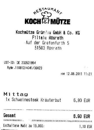 satg Hffner Kochmtze Restaurant